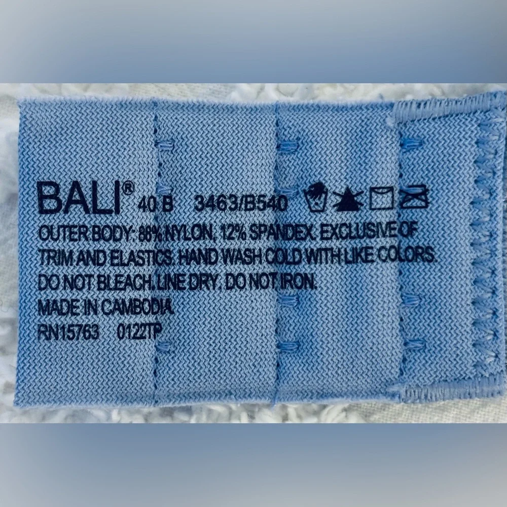 Bali 40B Bra Comfort Revolution wireless padded Wire-Free periwinkle blue NWT